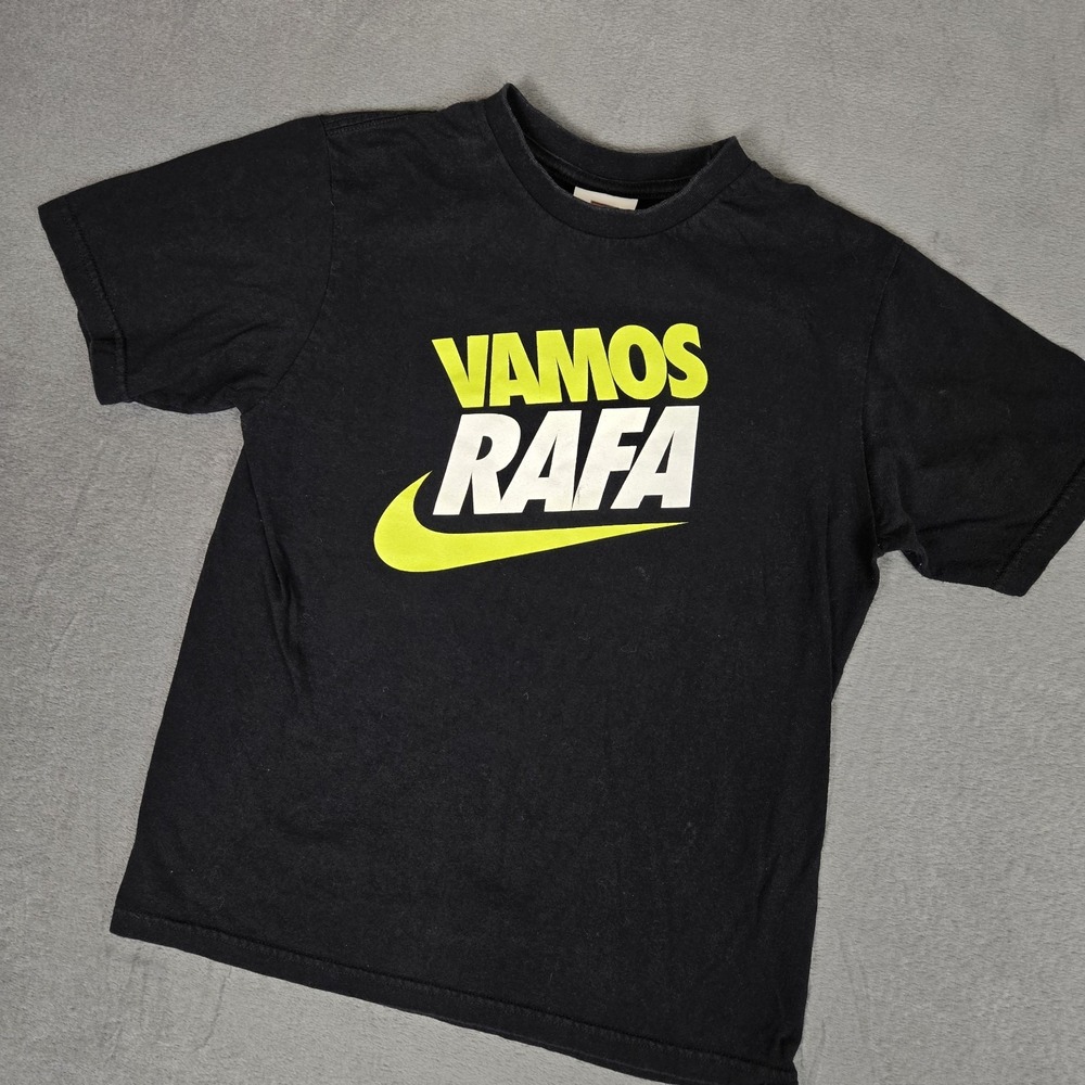 Nike Court Rafa Nadal T-Shirt Men Medium (XS) 2010 US Open Vamos Rafa Tennis